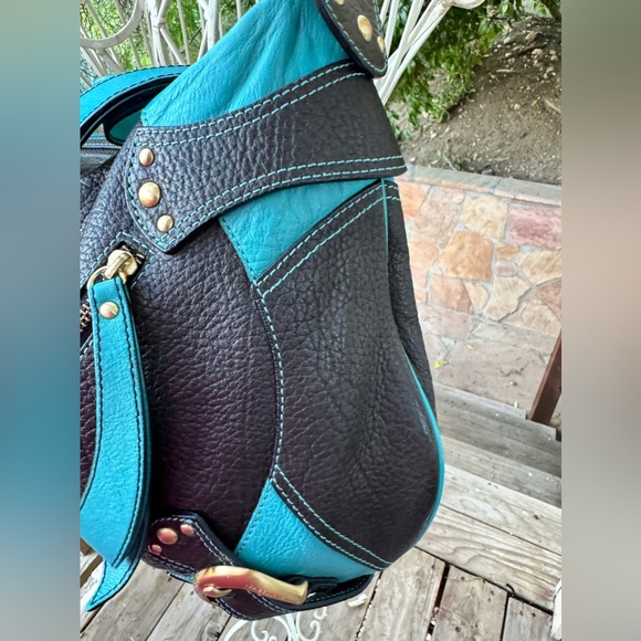 RARE Isabella Fiore Hand-Painted Hummingbird Art Bag - Picture 15 of 16